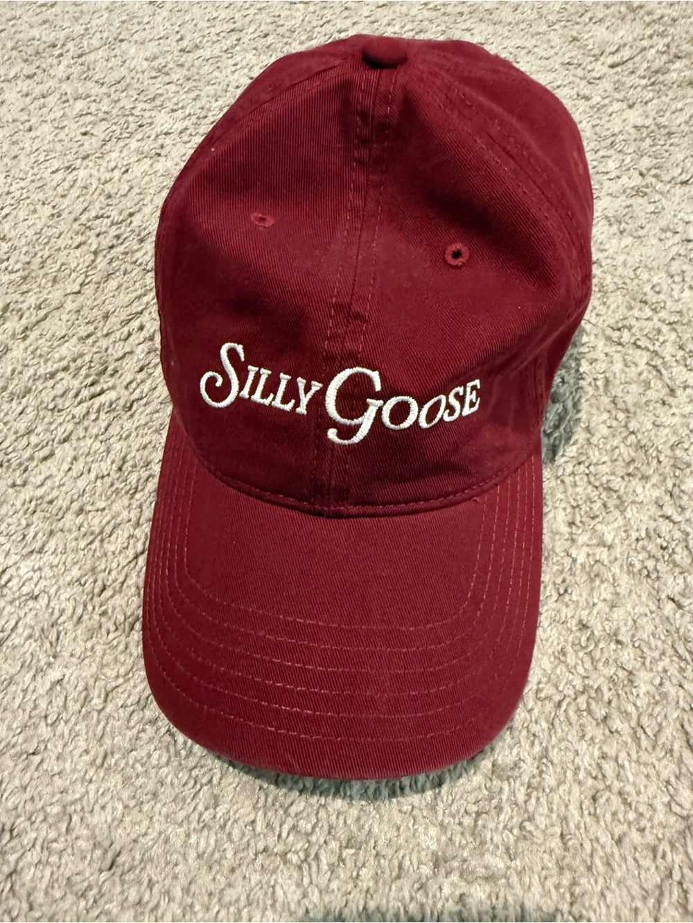 aerie Embroidered Maroon Baseball Cap